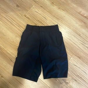 Size M Black Lululemon shorts